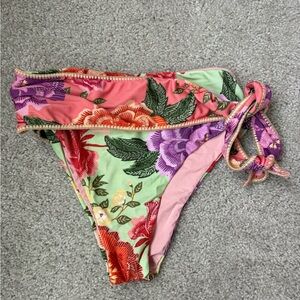 FARM Rio Floral Bikini Bottom - Pink, Green, Purple